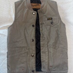 Wrangler Olive Kids Utility Vest